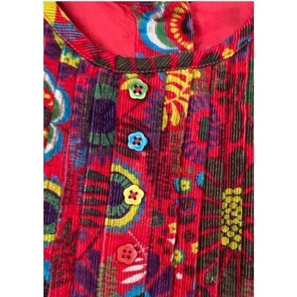 Marks & spencer fully lined floral print ruffle, trim, dress size 4 - Picture 4 of 8